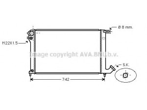 AVA QUALITY COOLING CNA2137 radiatorius, variklio aušinimas 
 Aušinimo sistema -> Radiatorius/alyvos aušintuvas -> Radiatorius/dalys
133010, 1331T9, 133010, 1331T9