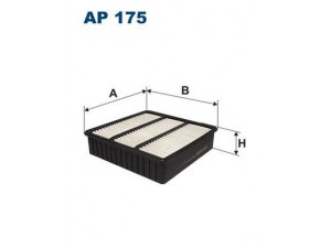 FILTRON AP175 oro filtras 
 Techninės priežiūros dalys -> Techninės priežiūros intervalai
MR188657, MR552951, XR188657, XR552951