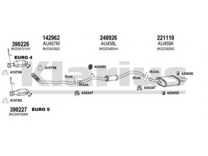 KLARIUS 940762E išmetimo sistema