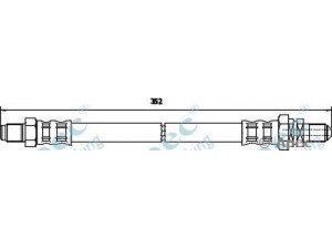 APEC braking HOS3236 stabdžių žarnelė 
 Stabdžių sistema -> Stabdžių žarnelės
1638393, 1666247, 1666460, 6125634