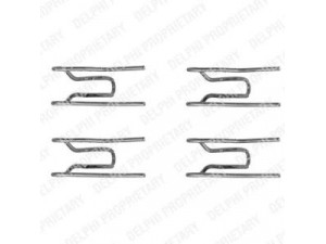 DELPHI LX0156 priedų komplektas, diskinių stabdžių trinkelės 
 Stabdžių sistema -> Diskinis stabdys -> Stabdžių dalys/priedai