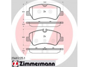 ZIMMERMANN 25603.175.1 stabdžių trinkelių rinkinys, diskinis stabdys 
 Techninės priežiūros dalys -> Papildomas remontas
1 763 916, BK21-2M008-AA