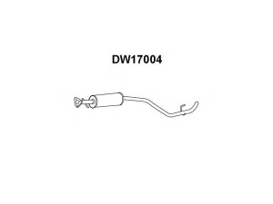 VENEPORTE DW17004 vidurinis duslintuvas 
 Išmetimo sistema -> Duslintuvas
96311380