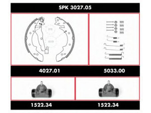 WOKING SPK 3027.05 stabdžių rinkinys, būgniniai stabdžiai 
 Stabdžių sistema -> Būgninis stabdys -> Stabdžių remonto rinkinys
7701205308
