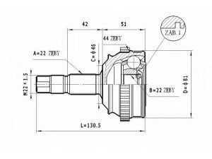 STATIM C.170 jungčių komplektas, kardaninis velenas 
 Ratų pavara -> Sujungimai/komplektas
46307107, 46307108