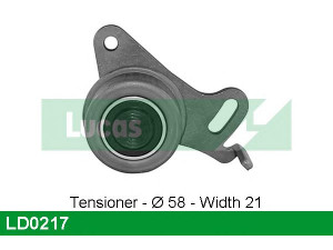 LUCAS ENGINE DRIVE LD0217 įtempiklio skriemulys, paskirstymo diržas