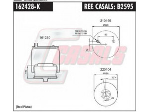 CASALS B2595 dėklas, pneumatinė pakaba
20712428