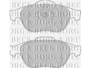 BORG & BECK BBP1764 stabdžių trinkelių rinkinys, diskinis stabdys 
 Techninės priežiūros dalys -> Papildomas remontas
410607613R, 410607716R, 7701206599