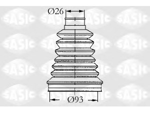 SASIC 4003442 gofruotoji membrana, kardaninis velenas 
 Ratų pavara -> Gofruotoji membrana
7701035317