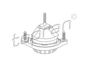 TOPRAN 104 396 variklio montavimas 
 Variklis -> Variklio montavimas -> Variklio montavimo rėmas
8A0 199 379B, 8A0 199 379E