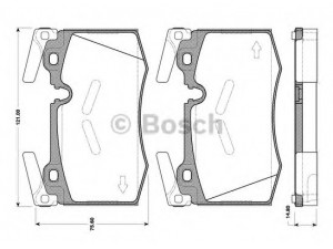 BOSCH 0 986 TB3 090 stabdžių trinkelių rinkinys, diskinis stabdys
34 11 6 784 726, 34116789157