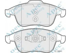 APEC braking PAD1650 stabdžių trinkelių rinkinys, diskinis stabdys 
 Techninės priežiūros dalys -> Papildomas remontas
410600011R, 410600629R, 410607585R