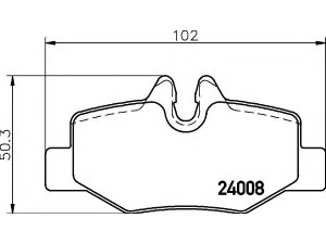 HELLA 8DB 355 010-661 stabdžių trinkelių rinkinys, diskinis stabdys 
 Techninės priežiūros dalys -> Papildomas remontas
0004216210, 0014211010, 0064204420