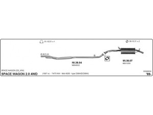 IMASAF 555000034 išmetimo sistema 
 Išmetimo sistema -> Išmetimo sistema, visa