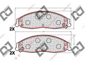 DJ PARTS BP2069 stabdžių trinkelių rinkinys, diskinis stabdys 
 Techninės priežiūros dalys -> Papildomas remontas
88959947, 88959954