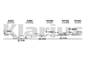 KLARIUS 930047U išmetimo sistema 
 Išmetimo sistema -> Išmetimo sistema, visa