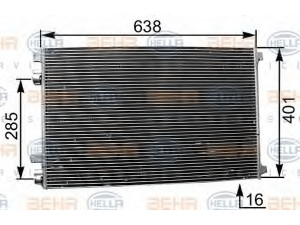 HELLA 8FC 351 301-561 kondensatorius, oro kondicionierius 
 Oro kondicionavimas -> Kondensatorius
82 00 115 543, 86 71 017 589, 82 00 115 543