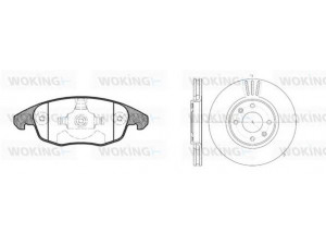 WOKING 813483.00 stabdžių rinkinys, diskiniai stabdžiai 
 Stabdžių sistema -> Diskinis stabdys -> Stabdžių remonto rinkinys