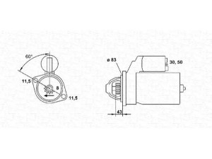 MAGNETI MARELLI 943241037010 starteris 
 Elektros įranga -> Starterio sistema -> Starteris
M3T40471, M3T48382, M3T49281, M3T49282