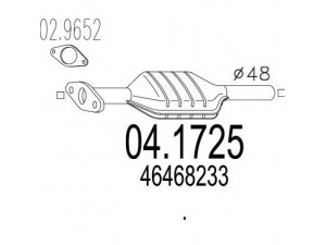 MTS 04.1725 katalizatoriaus keitiklis 
 Išmetimo sistema -> Katalizatoriaus keitiklis
46468233