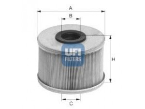 UFI 26.686.00 kuro filtras 
 Techninės priežiūros dalys -> Papildomas remontas
9110894, 4402894, 1906-56, 7701043620