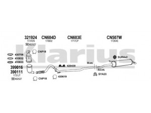 KLARIUS 180791U išmetimo sistema 
 Išmetimo sistema -> Išmetimo sistema, visa