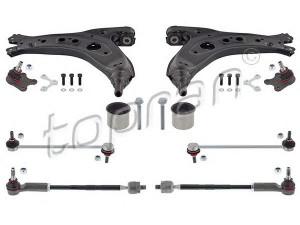 TOPRAN 115 800 jungčių komplektas, rato pakaba 
 Ašies montavimas/vairavimo mechanizmas/ratai -> Valdymo svirtis/pasukamosios svirties sujungimas -> Vairo trauklės (valdymo svirtis, išilginis balansyras, diago
6Q0 498 KIT01, 6Q0 498 KIT01, 6Q0 498 KIT01