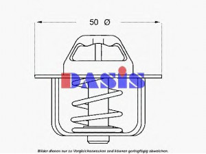AKS DASIS 751846N termostatas, aušinimo skystis 
 Aušinimo sistema -> Termostatas/tarpiklis -> Thermostat