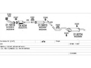 MTS C310096006990 išmetimo sistema