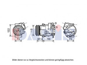 AKS DASIS 852687N kompresorius, oro kondicionierius 
 Oro kondicionavimas -> Kompresorius/dalys
13346492, 13396664, 13414017, 1618400