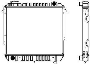 SAKURA  Automotive 1231-0210 radiatorius, variklio aušinimas