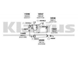 KLARIUS 930732E išmetimo sistema 
 Išmetimo sistema -> Išmetimo sistema, visa