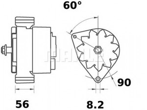 MAHLE ORIGINAL MG 335 kintamosios srovės generatorius
0118 1649, 0118 2326