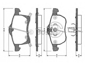 BOSCH 0 986 TB2 335 stabdžių trinkelių rinkinys, diskinis stabdys 
 Techninės priežiūros dalys -> Papildomas remontas
1605009, 1605035, 1605957, 1605997