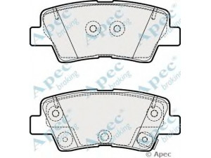 APEC braking PAD1989 stabdžių trinkelių rinkinys, diskinis stabdys 
 Techninės priežiūros dalys -> Papildomas remontas
583021wa35, 58302A4B60