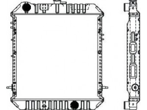 SAKURA  Automotive 1321-0256 radiatorius, variklio aušinimas