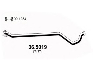 ASSO 36.5019 išleidimo kolektorius 
 Išmetimo sistema -> Išmetimo vamzdžiai
1717T1