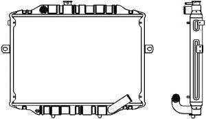SAKURA  Automotive 1221-0309 radiatorius, variklio aušinimas