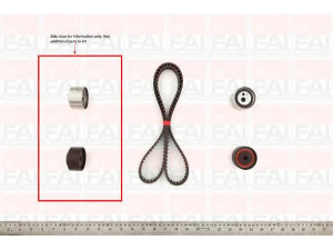 FAI AutoParts TBK418 paskirstymo diržo komplektas 
 Techninės priežiūros dalys -> Papildomas remontas