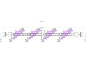 Brovex-Nelson H4924 stabdžių žarnelė 
 Stabdžių sistema -> Stabdžių žarnelės
46456877, 46478973, 51866057