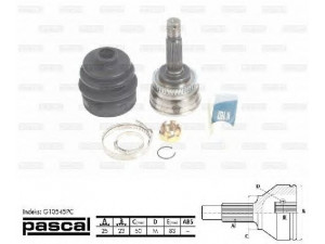 PASCAL G10545PC jungčių komplektas, kardaninis velenas 
 Ratų pavara -> Sujungimai/komplektas
49500-17250, 4950017150, 4950117150