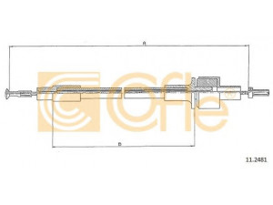 COFLE 11.2481 sankabos trosas 
 Dviratė transporto priemonės -> Kabeliai ir tachometro velenaai -> Sankabos trosas
6142027, 6151767