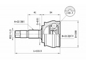 STATIM C.136 jungčių komplektas, kardaninis velenas 
 Ratų pavara -> Sujungimai/komplektas
46308337, 1603411, 93190193