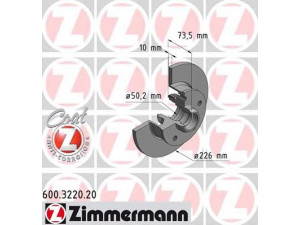 ZIMMERMANN 600.3220.20 stabdžių diskas 
 Stabdžių sistema -> Diskinis stabdys -> Stabdžių diskas
1J0 614 149, 357 615 601 B