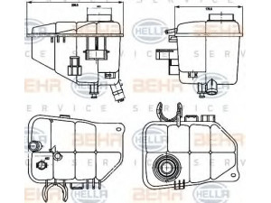 HELLA 8MA 376 755-221 išsiplėtimo bakelis, aušinimo skystis 
 Aušinimo sistema -> Radiatorius/alyvos aušintuvas -> Išsiplėtimo bakelis, variklio aušinimo skystis
203 500 00 49, A 203 500 00 49