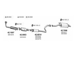 ASSO ART2169 išmetimo sistema 
 Išmetimo sistema -> Išmetimo sistema, visa