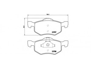 BREMBO P 24 056 stabdžių trinkelių rinkinys, diskinis stabdys 
 Techninės priežiūros dalys -> Papildomas remontas
4096346, 4099896, YL8Z2001BA, EC253323ZA