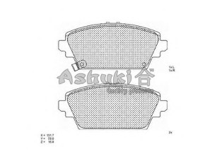 ASHUKI H026-09 stabdžių trinkelių rinkinys, diskinis stabdys 
 Techninės priežiūros dalys -> Papildomas remontas
0 986 424 663/BOSCH, 16389/FEBI
