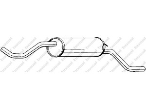 BOSAL 115-577 galinis duslintuvas 
 Išmetimo sistema -> Duslintuvas
GEX-33056, GEX-33404, WCG-033404