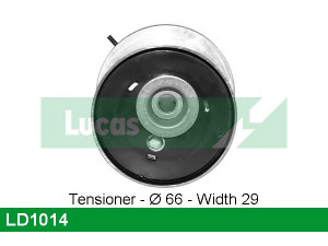 LUCAS ENGINE DRIVE LD1014 įtempiklio skriemulys, paskirstymo diržas